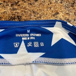 American flag crop leggings